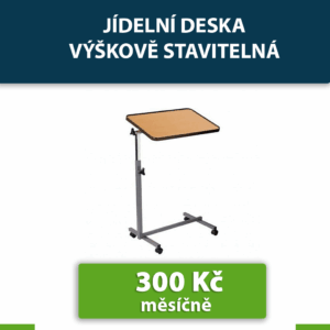 Polohovatelný jídelní stolek