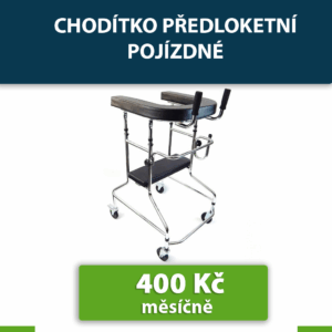Předloketní chodítko - pojízdné