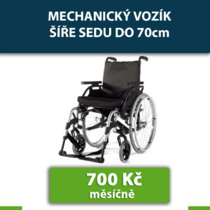Mechanický invalidní vozík do 7O cm